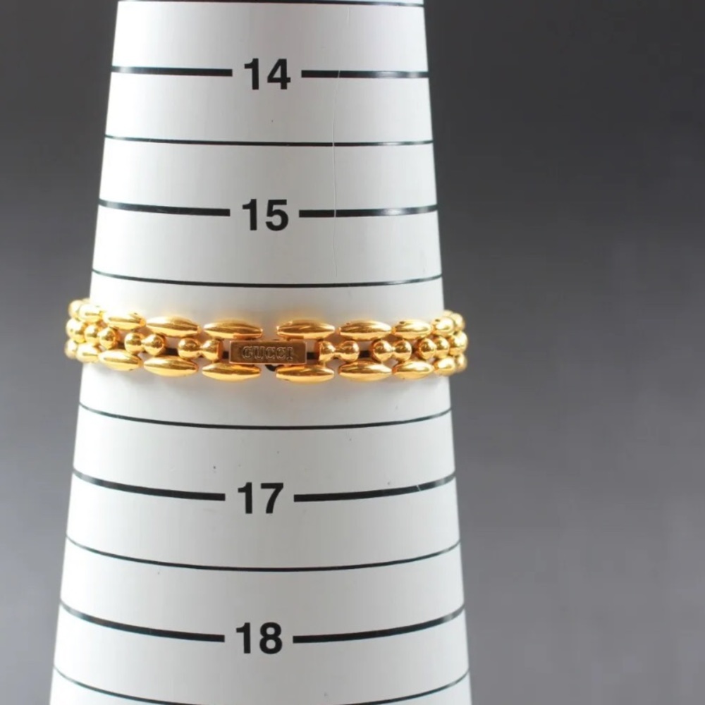 Gucci Metallic Bezel Luxury Gold Rope Vintage Statement Watch 14 k gold plated - Picture 7 of 8